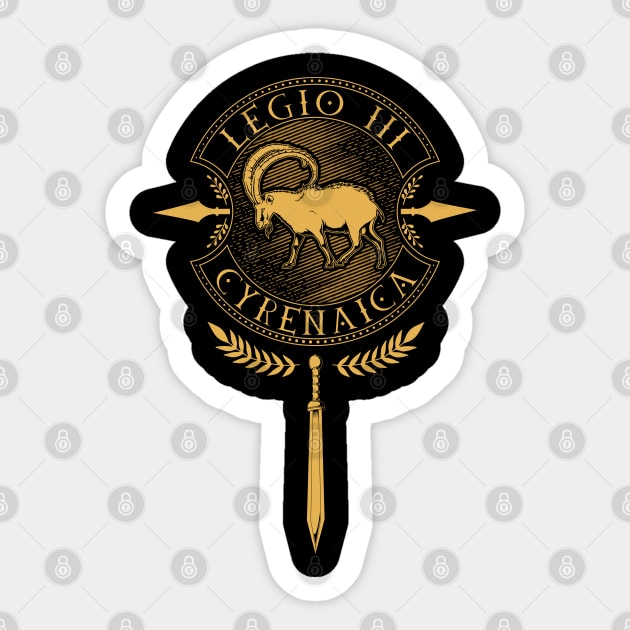 Legio III Cyrenaica - Roman Legion Sticker by Modern Medieval Design